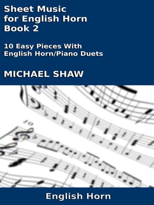 cover image of Sheet Music for English Horn